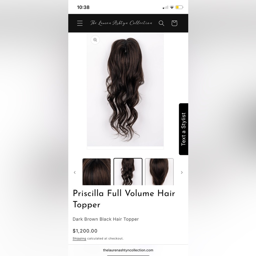 Lauren Ashtyn Priscilla Full Volume Topper AND Luxury Length Halo Extension